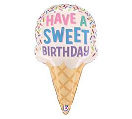28&quot; PKG SWEET BIRTHDAY ICE CREAM CONE