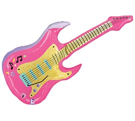 39&quot; PKG PINK ELECTRIC GUITAR SHAPE