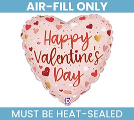 9" PINK BLUSH HEARTS VALENTINE HEART