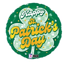 18&quot; STP CHECKERED SHAMROCKS ST. PATS