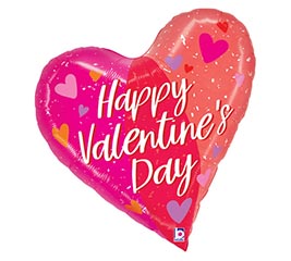 28&quot; PKG VALENTINE TWO-TONE HEART SHAPE