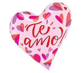 28&quot; PKG TE AMO CORAZON DE DOS TONOS