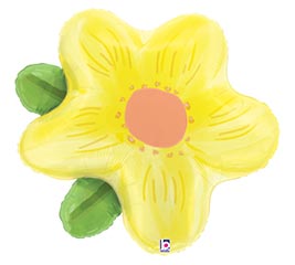 29&quot; PKG FLR YELLOW WATERCOLOR FLOWER