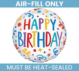 9" FLAT HBD PLAYFUL STREAMERS ROUND