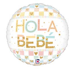 18" PKG SPA PASTEL HOLA BEBE ROUND
