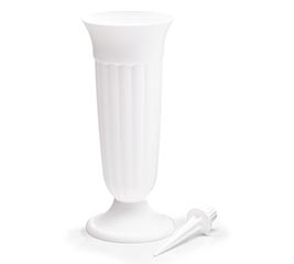 10" TRINITY URN WHITE