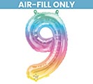 16&quot; FLAT NUMBER 9 JELLI OMBRE BALLOON
