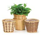 6&quot; CASE BAMBOO BASKET POT COVER