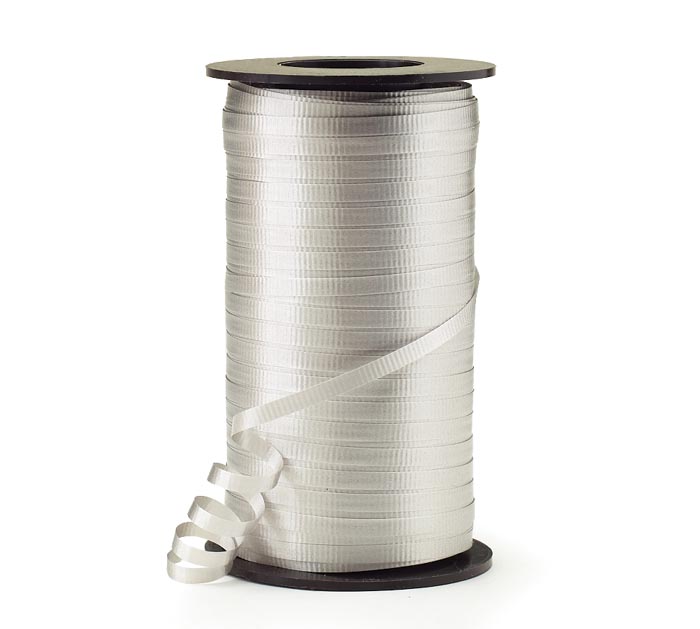 3/16 Crimped Curling Ribbon Silver