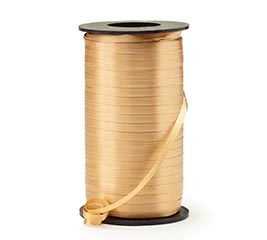 3/8" CRIMPED GOLD CURLING RIBBON