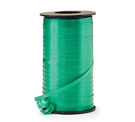 3/8" CRIMPED EMERALD CURLING RIBBON