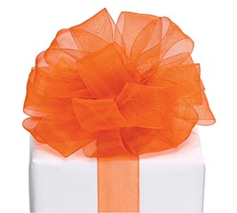 #5 ORANGE SHEER RIBBON