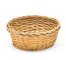 CASE-9&quot; ROUND LIGHT STAIN WILLOW BASKET
