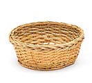 9&quot; LIGHT STAIN ROUND WILLOW BASKET