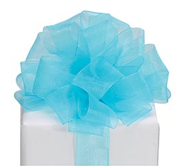 #5 TEAL SHEER RIBBON