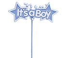 IT&#39;S A BOY BLUE STARS PLASTIC PICK