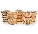 9.25&quot; ASSORTED BAMBOO POTCOVER SET