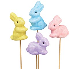 MARSHMALLOW BUNNY EASTER PICK SET