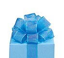 #9 SHEER BLUE IRIDESCENT WIRED RIBBON