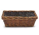 13 1/4&quot; DARK STAIN RECTANGLE BASKET