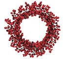 RED BERRY GRAPEVINE WREATH