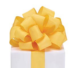 #9 YELLOW TAFFETA RIBBON