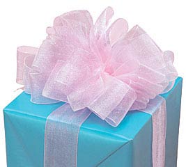 Baby Shower Ribbon by Lion Ribbon Co. Blue and Pink 22 Yards x 1 3/8  079856439647 on eBid United States