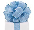 #9 BLUE BURLAP WIRED RIBBON