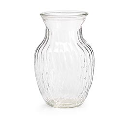 VASE GLASS GINGER CL