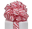 #9 PEPPERMINT SWIRLS WIRED RIBBON