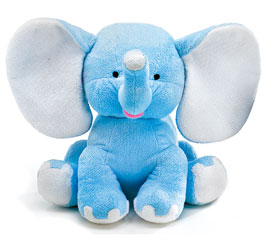 blue elephant teddy bear
