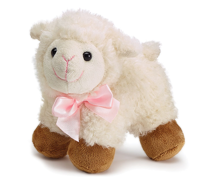 pink stuffed lamb