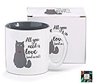 ALL YOU NEED IS LOVE/CAT CERAMIC MUG
