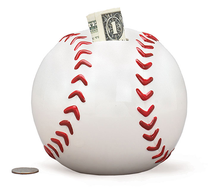 Ceramic Baseball Bank