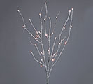 36&quot; LIGHTED TREE BRANCH SILVER GLITTER