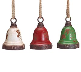ORNAMENT RUSTIC BELL ASSORTMENT
