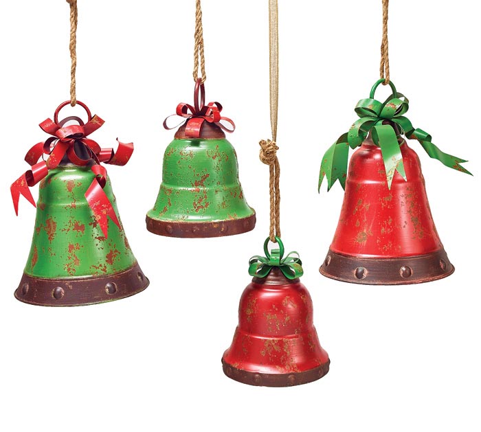 Rustic Bells In Assorted Sizes With Bows