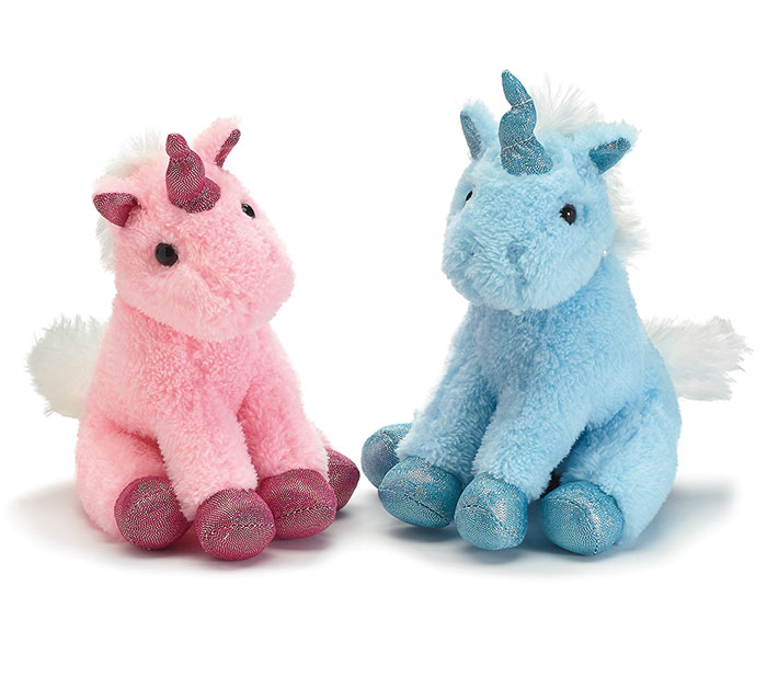 blue unicorn stuffed animal
