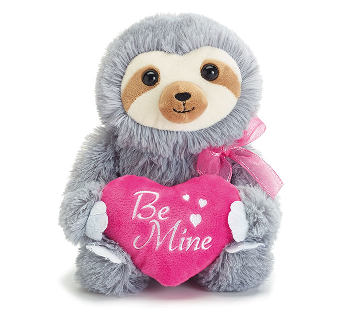 valentine sloth stuffed animal