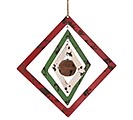 MULTILAYERED SQUARE BELL WALL HANGING