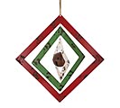 MULTILAYERED SQUARE BELL WALL HANGING