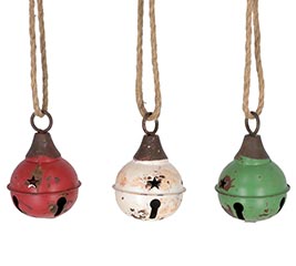 ORNAMENT RUSTIC BELL ASSORTMENT