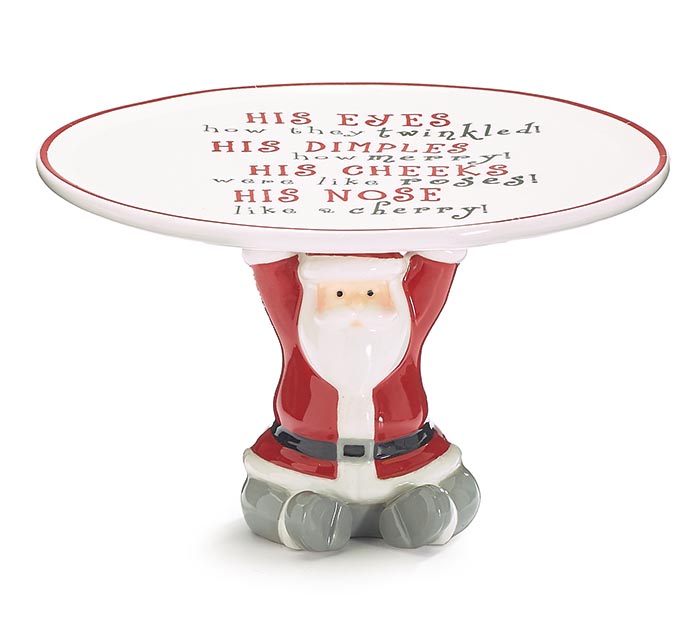 santa cake stand