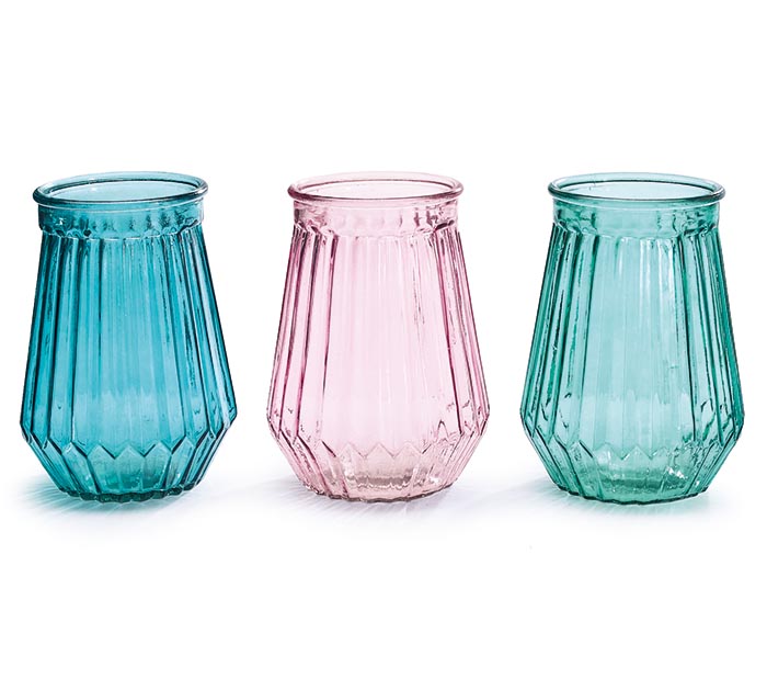 Spring Colored Glass Vases