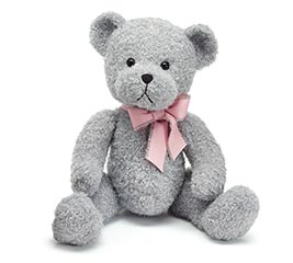 Progressive Gifts 10 Valentine Grey Bear Plush with Candy Gift Set 