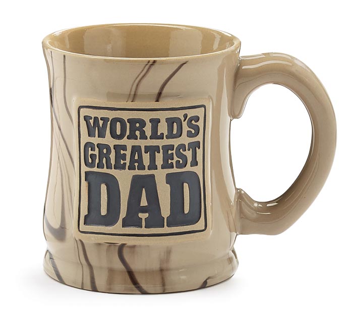 Black with Gift Box The World's Greastest Dad Ceramic Coffee Mug 