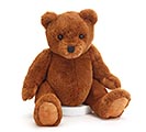 10&quot; SOFT BROWN BEAR PLUSH WITH FAT TUMMY