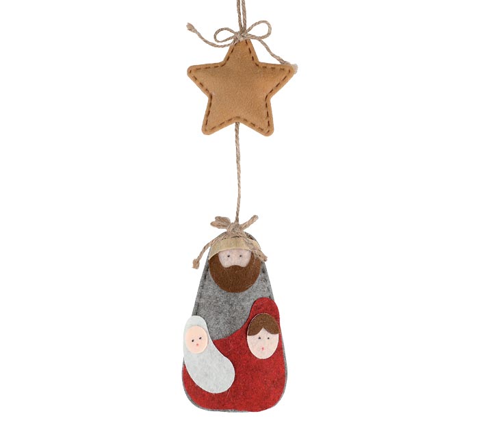 Mary and Jesus Christmas Ornament Nativity Ornament Felted Nativity