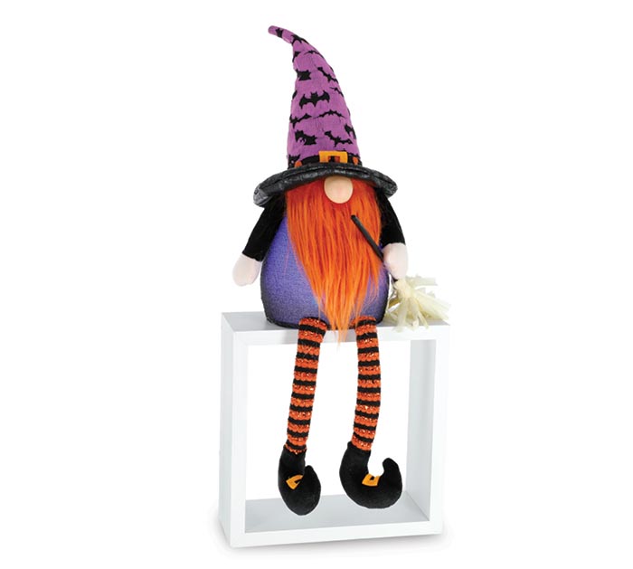 Light Up Halloween Gnome Orange Beard (1 Set of 4)