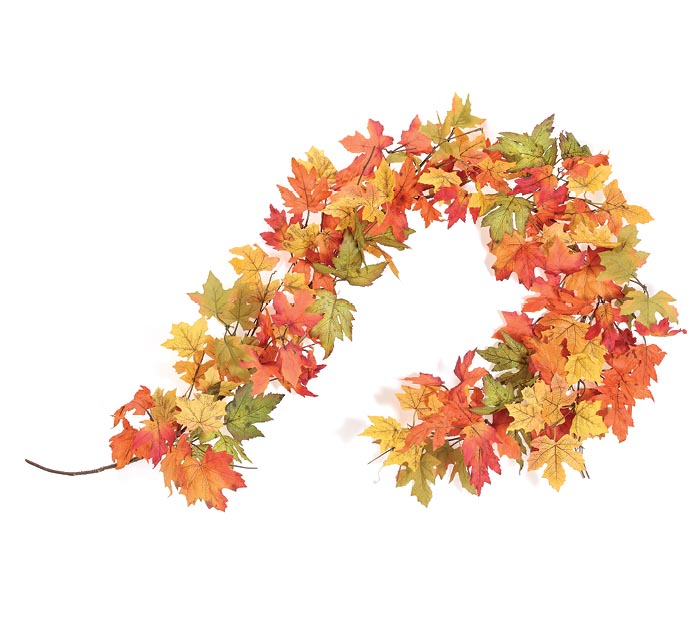 Autumn Colored Maple Leaf Garland